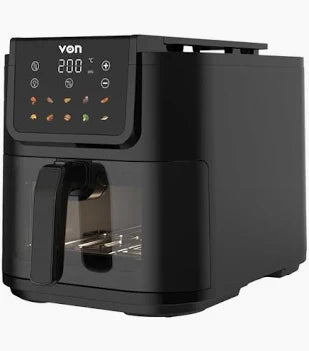 VON VAF080DSTK Slim Digital Air Fryer, 8L