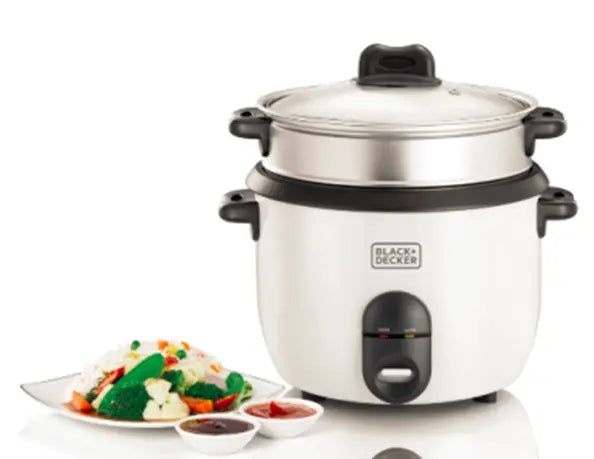 BLACK+DECKER RC1860-B5 Rice Cooker Automatic 1.8L - White