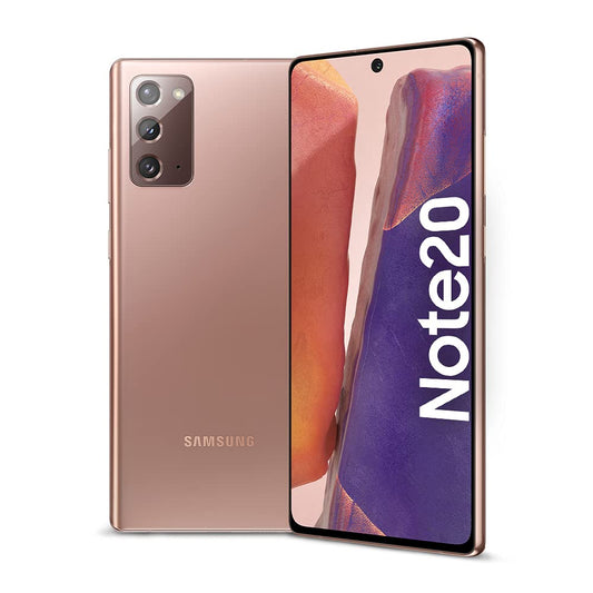 Samsung Note 20 256GB ROM 8GB RAM 12 MP +64 MP + 12 MP Main camera 10 MP Front camera 6.7"Display Exynos 990 Processor 4,300 mAh Battery Certified Refurbished Pre-Owned Abroad 3 Months Warranty Boxed
